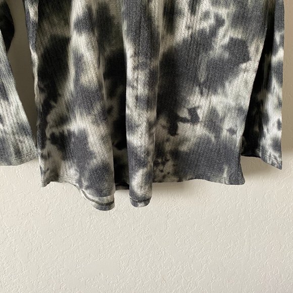 Torrid Womens Sweater Tie Dye Waffle Knit Plus Size 2 Scoop Neck Long Sleeve - Picture 5 of 14